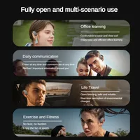 Bone Conduction Sports Bluetooth Headset TWS Wireless Headphones IPX5 Waterproof Earbuds With Mic HD Call HiFi Music Earphone 6