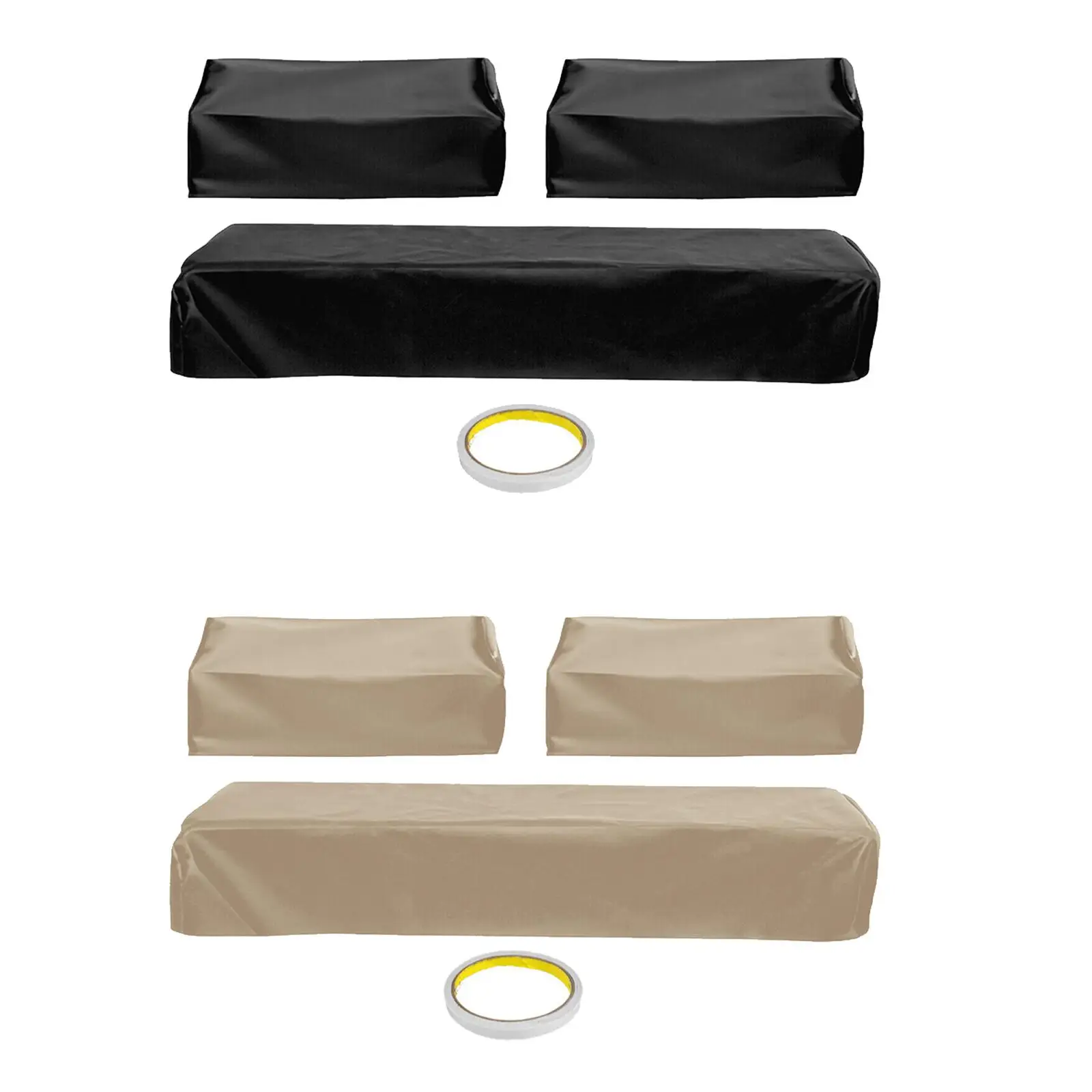 

Golf Cart Seat Cover Fittings PU Leather Dustproof Rain Resistant Easy Installation Seat Protector for 1982-2000 Golf Cart