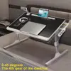 Laptop Bed Tray Table, Height Angle Adjustable Laptop Bed Stand, Portable Lap Desk with Foldable Legs, Foldable Lap Tablet Table 3