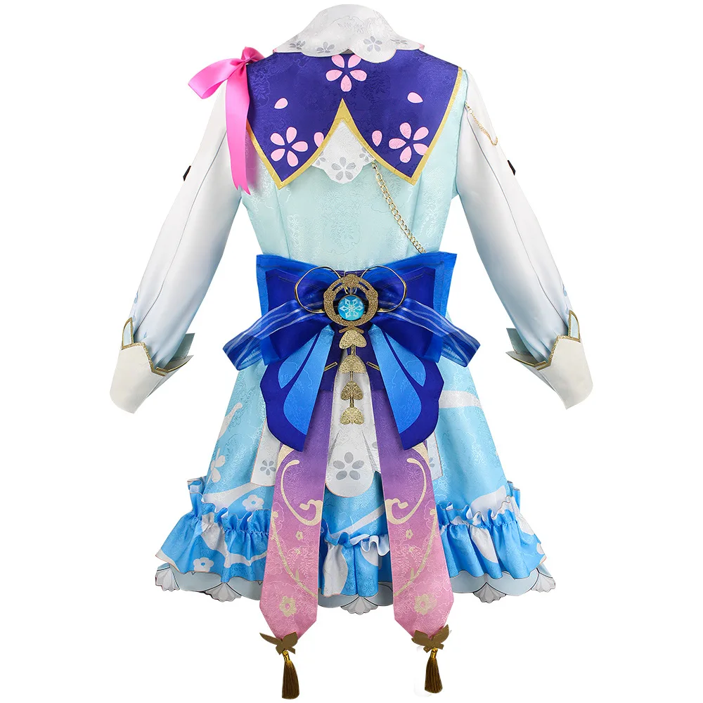 

Genshin Impact Flowers and Letters cosplay Kamisato Ayaka new skin Flowers and Letters skirt cos clothing