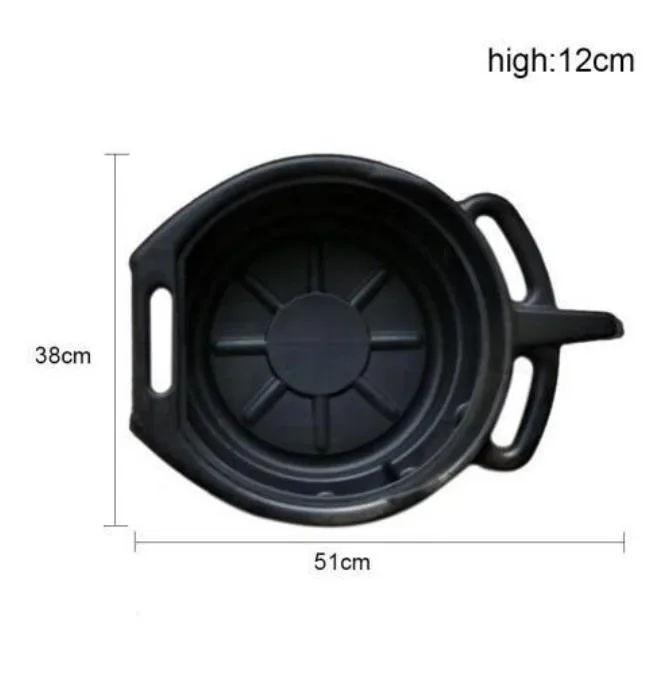 Plastic Oil Drain Pan 10L Wast Engine Oil Collector Tank Gearbox Trip Tray For Repair Car Fuel Fluid Change Garage Tool