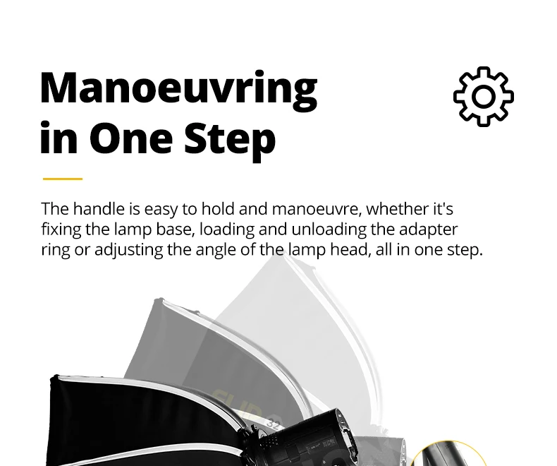 SMDV Flip 32 Quickly Release Parabolic Softbox for A2 Godox V1 V860III AD100PRO
