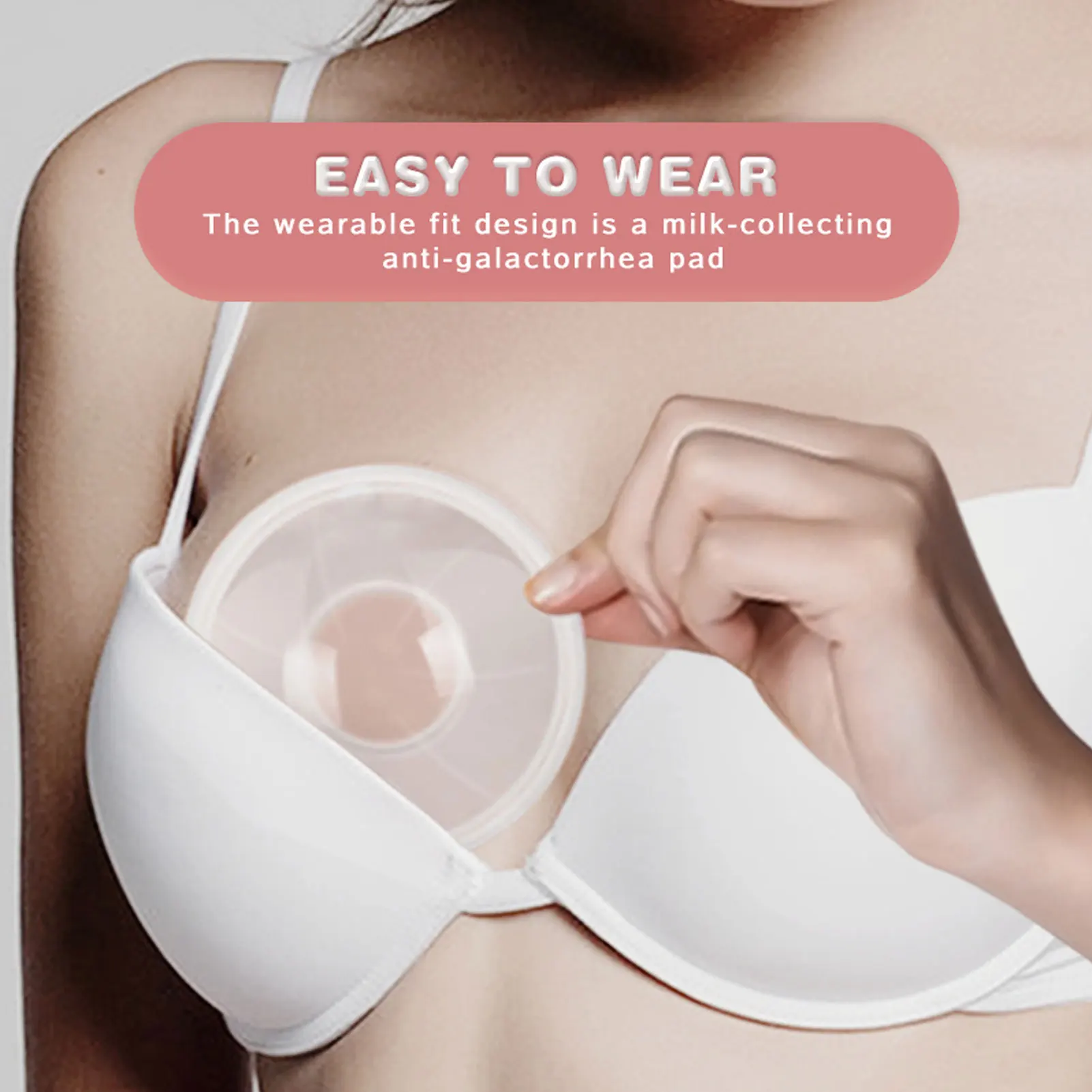 

Breast Milk Catcher Silicone Wearable Breastmilk Collector Breastmilk Leaks Collection Cups for Nursing Moms Postpartum Supplies