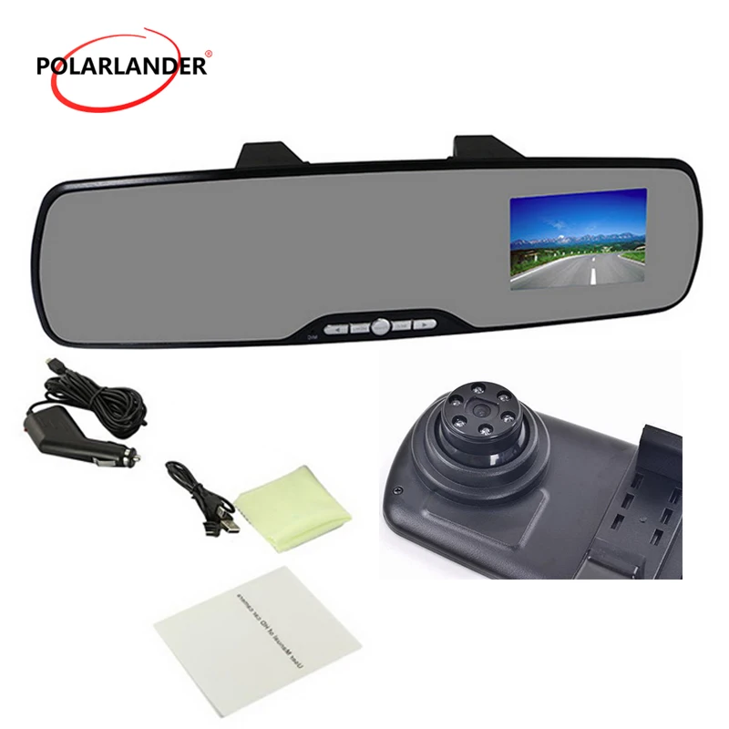 

2.7 inch Car Review Mirror Digital Video Recorder 120 Degree Wide Angle Night Vision Motion Detection Car DVR Accessories