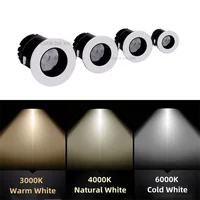 Dimmable Anti-glare Mini LED Downlight Spotlights 3W5W7W10W12W15W Recessed ultra-thin COB Sky Flower Lamp Cabinet Home Lighting - Image 6