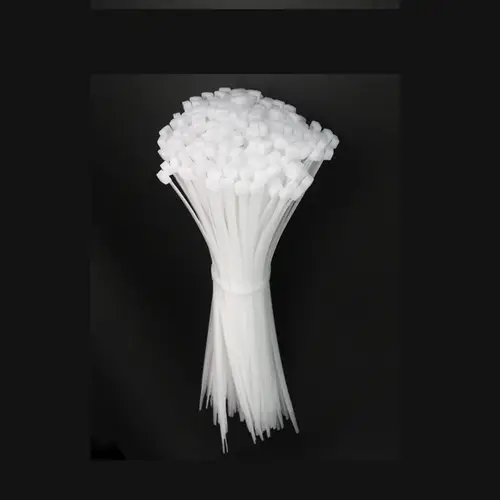 Cable Ties Self locking Nylon Cable Zip Ties 100pcs Plastic Colored Cable Zip Tie  Wrap BundleTies white - Image 5