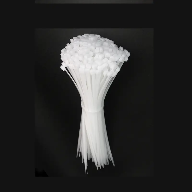 Cable Ties Self locking Nylon Cable Zip Ties 100pcs Plastic Colored Cable Zip Tie  Wrap BundleTies white - Image 5