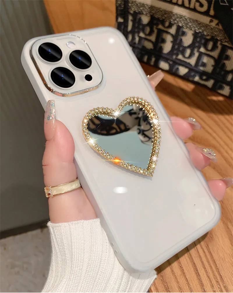 Glitzer Diamant Spiegel Handyhülle für Samsung Galaxy S23 ultra S24 S23FE S22 Plus S21FE s20 FE M13 M14 A05 A05S Weich_voghion.com