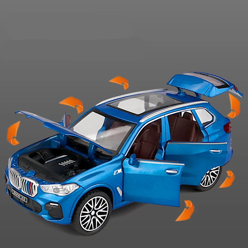 Bmw x5 suv-合金車モデル,1:32,金属製のおもちゃ