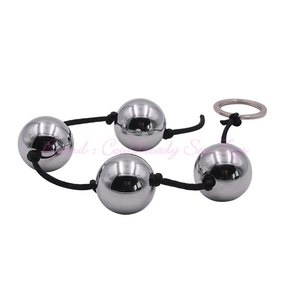 Boules érotiques pondérées en l Geisha Kegel, exercice en métal Ben Wa, perles anales, Plug, jouets sexuels pour adultes pour femmes_voghion.com