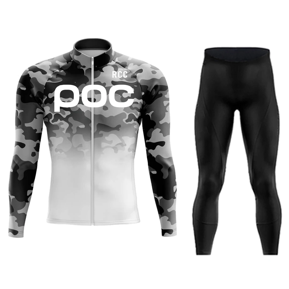 2026 RCC POC Cycling Team Herren-Radtrikot-Set mit langen Ärmeln MTB Fahrradbekleidung Tenue Velo Homme Fahrradbekleidung 01 – Detail 12