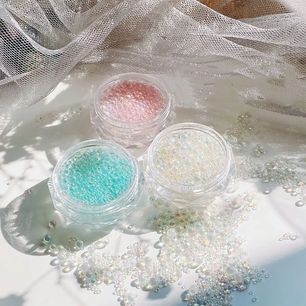 

Mermaid Bead DIY Craft Jewelry Making Manicure Accessories 3D Nail Art Decoration Bubble Bead Nail Art Rhinestones Nail Charms