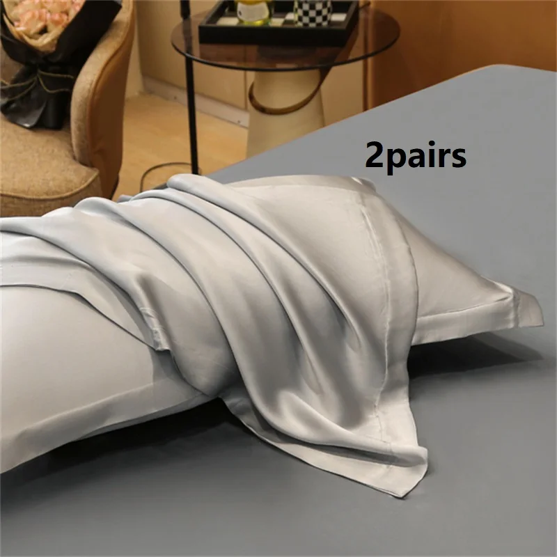 25 Momme Natural two-sided Mulberry Silk Pillowcase Luxury Silky Envelope Pillow Case for Hair and Skin 48X74CM