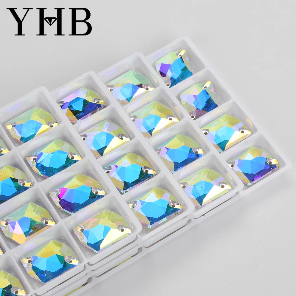 Cosmic Glass Crystal AB Moonlight Sewing Stones For Garment Clothes Bags
