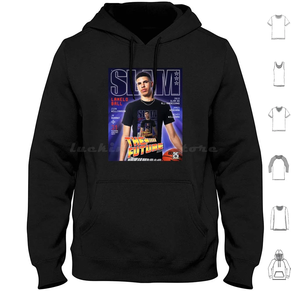 Lamelo Ball Slam Felpa Con Cappuccio In Cotone Manica Lunga Capra James La Taco Marday Ja Morant Ja Morant Slam Ad Lamelo Ball Bbb