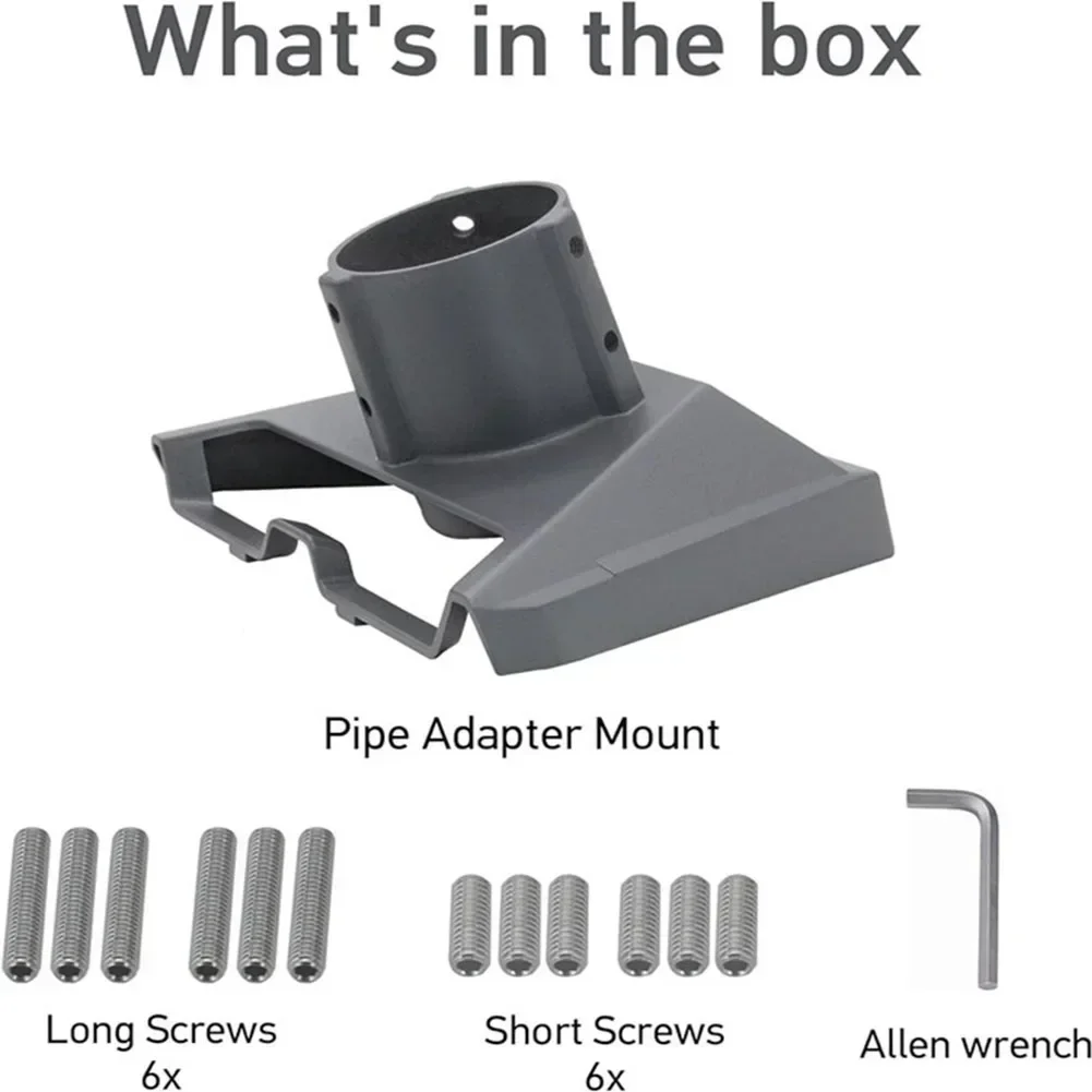 Pole Mount Adapter for For Upgraded Design Weather resistant Aluminum Alloy Easy Installation Flexible Positioning