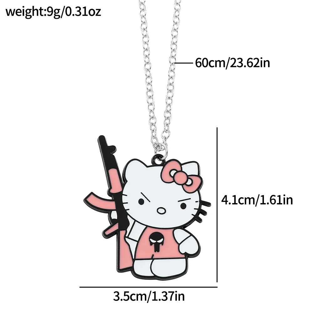 Collier Avec Pendentif Hello Kitty - Neuf Avec étiquettes, Pour Femmes Ou Enfants, Fabriqué En France
