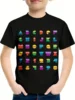 Simple Geometry 3d Print Retro Top Tee Shirt Kids Boys Clothes Short Sleeve Casual Children's Clothing Fashion T Shirt For Boys 2