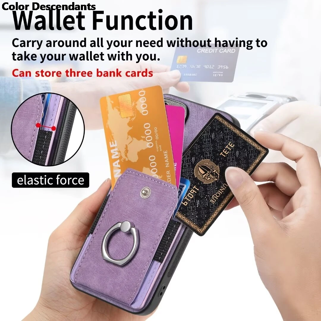 Luxury Leather Back Cover Case with Card Holder