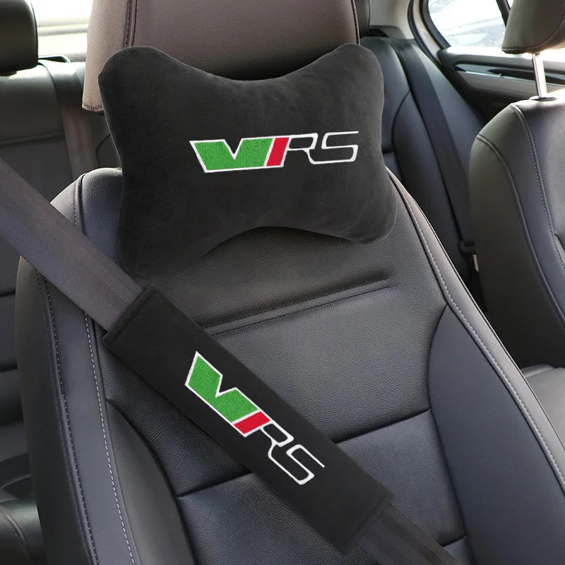 CarSeatBeltShoulderCushionPadProtectionNeckSupportPillowForSkodaOctaviaVRSFabia