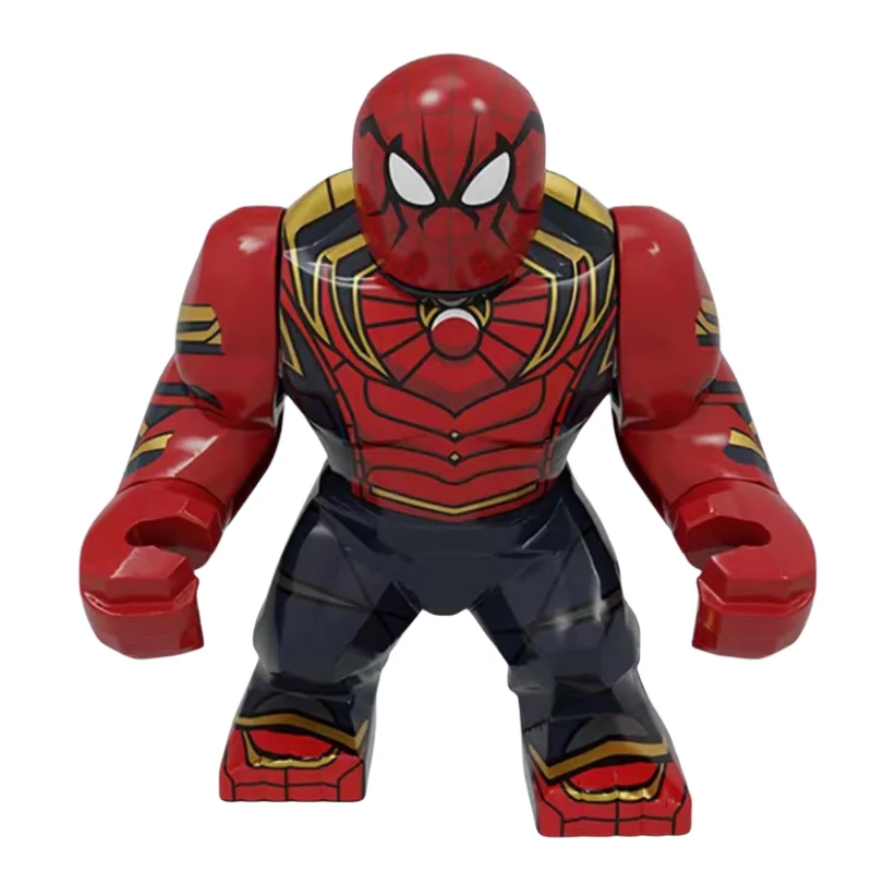 Disney Building Blocks Mini Model Figures Big Goblin Spiderman Iron Man Venom Captain Hawk Deadpool Technic Armor City Gift Toys 6