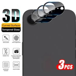 3 - Pack 3D Curved Camera Lens Protectors - Durable 9H Glass, Case - Friendly Design - iPhone 16e (3Pieces)