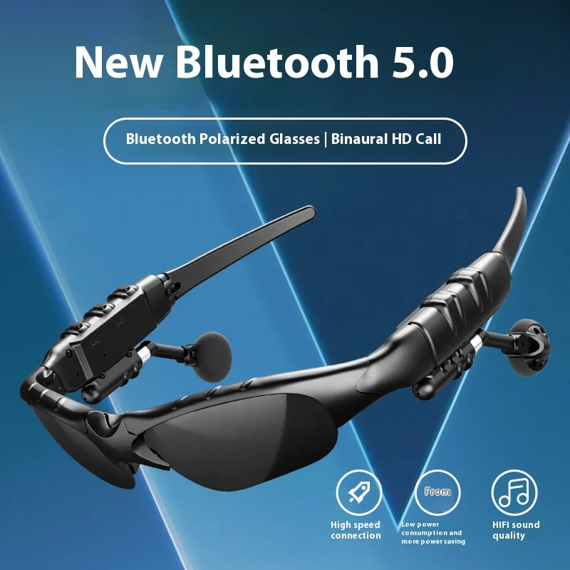NewsV5.0New Glasses Headset Smart Call Hot Business Glasses High Sound Quality Wireless Headset