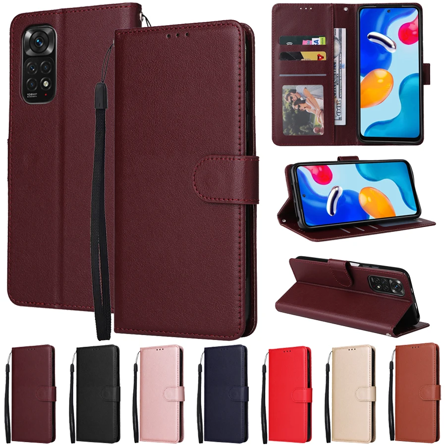 Кожаный чехол-бумажник для Xiaomi Redmi 10 10C 9 9A 9C 9T 8 8A 7A Note 11 11S Pro 10S 7 Mi Poco X3 M4 F3 11T |