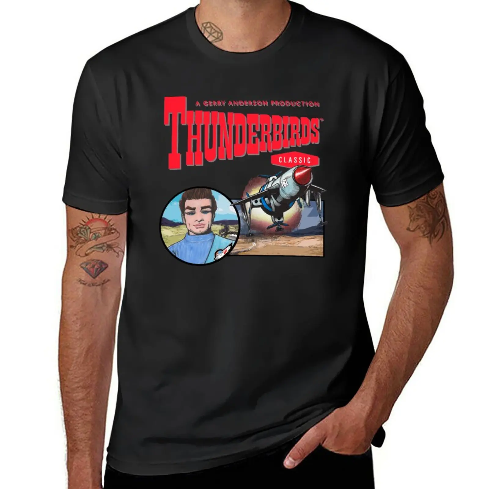 Il Mio Primo Pezzo Di Gerry Anderson Thunderbirds Fan Art. T-Shirt Customizeds Abbigliamento Uomo Moda Coreana