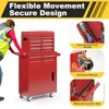 5-Drawer Rolling Tool Chest with Detachable Top Box Lockable Wheels Heavy Duty Metal Cabinet Kit Tools Portable Storage Solution 4