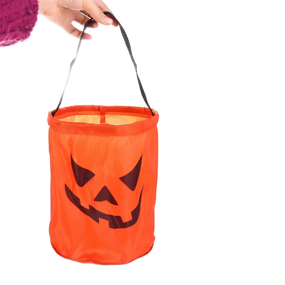 Decoration Storage Bucket Candy Storage Bucke Halloween Candy Bag Thanksgiving Gift Basket Halloween Trick or Treat Bags