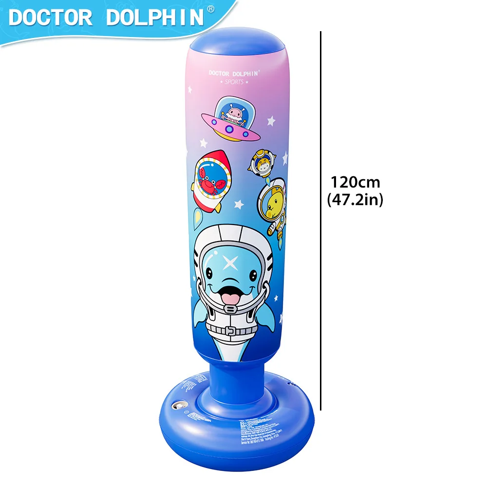 1.5M/1.2M Inflatable Boxing Standing Bag Boxing Punch Sandbag PVC Column Training Target Stress Relief for Kid Gift boxing punching bag