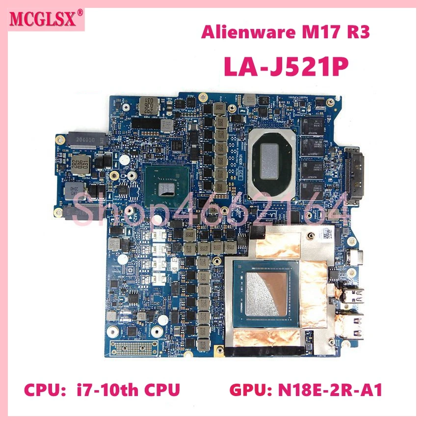 

LA-J521P с i7-10750H CPU RTX2070-V8G GPU 32GB RAM материнская плата для ноутбука для материнской платы ноутбука Dell Alienware M17 R3