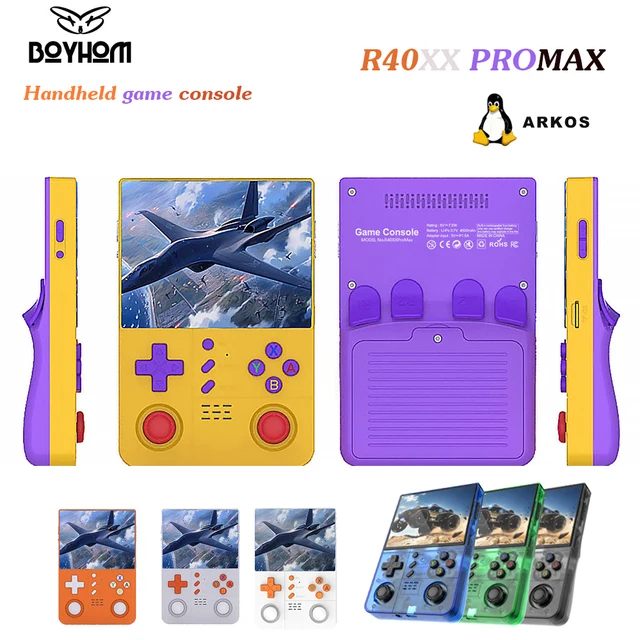 Console de jeu portable rétro BOYHOM R40XXPROMAX avec ARKOS2.0, écran HD IPS de 4,2 pouces, 4500 mAh, Wi-Fi - Le meilleur cadeau pour les amateurs de jeux classiques 1