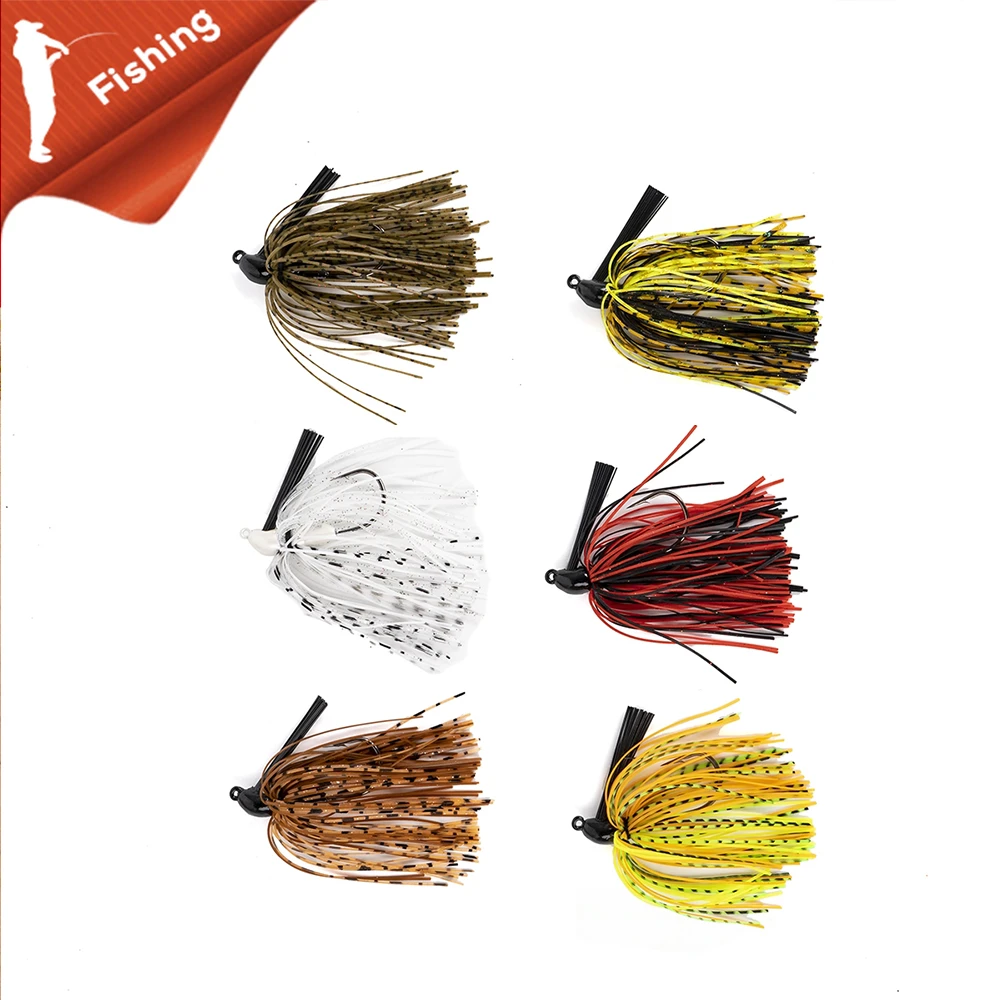 11g weedless football Jig head fishing hooks with weed guard sharp hook