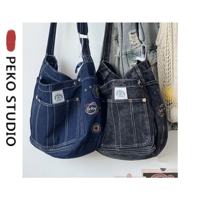 Denim Patchwork French Country Esmee Bag – FooFooFido
