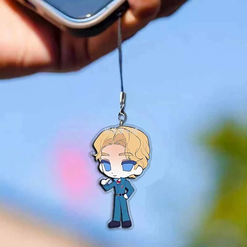 Zhongkaihua Oshi No Ko Anime Portachiavi Merch Set 9PCS Carino Portachiavi Hoshino Ai Figure Acrilico Portachiavi Appeso Ornamento Regali per i fan, Portachiavi acrilico
