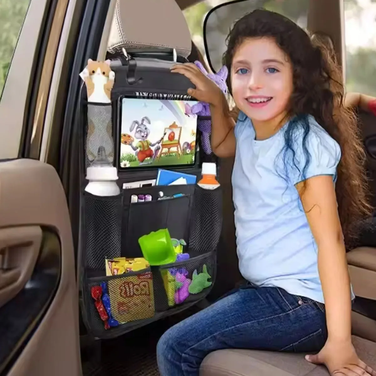 Car Seat Organizer Multi Pocket Storage Bag for Kids