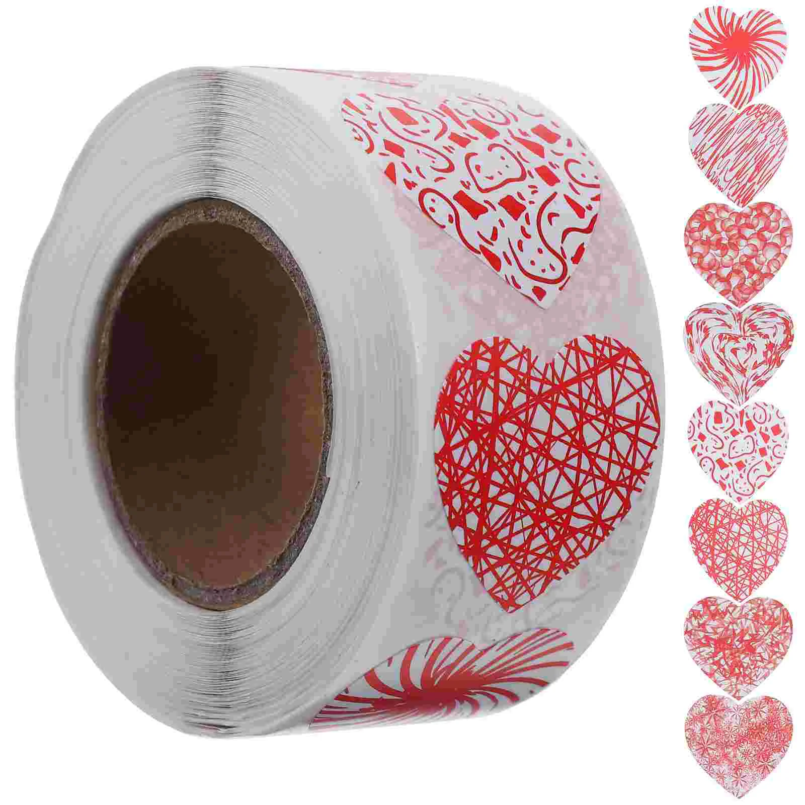 

Love Stickers Gift Sealing Label Valentines Envelope Heart Decals Wedding Decor