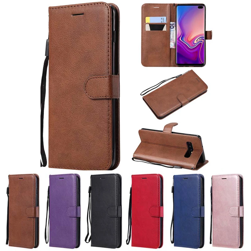 Leather Wallet Case For Samsung Galaxy S7 Edge S8 S9 S10 Plus M10 M20 M30 M30S M40 A6 A8 Plus 2018 A9 A7 Cover Book Phone Case 2