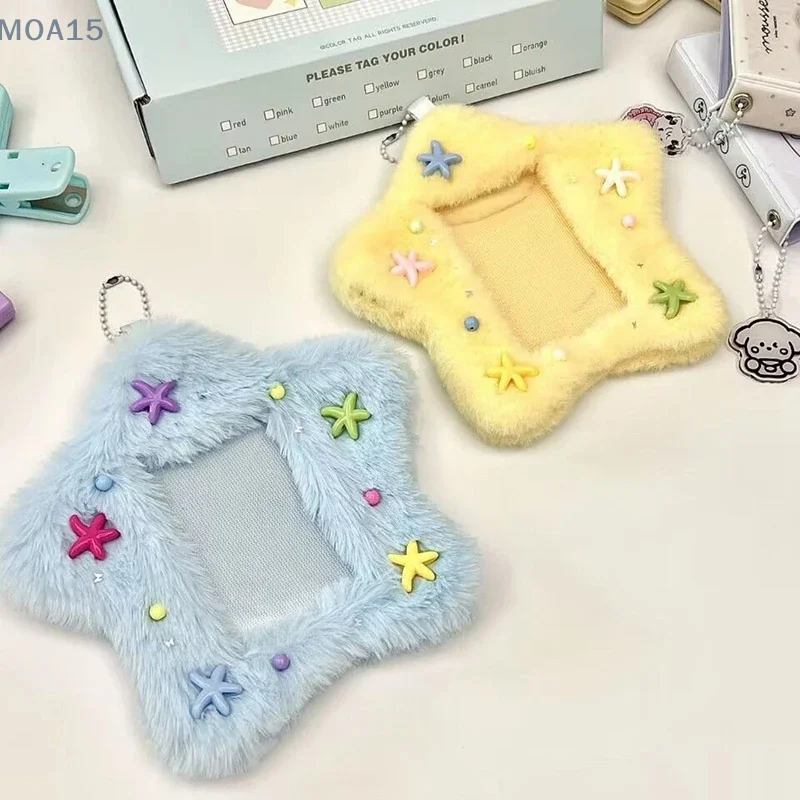 

Cute Plush Holder Photo Albums Decor Cover Case Bus Card Protector Bag Picture Photo Sleeves Card Cases