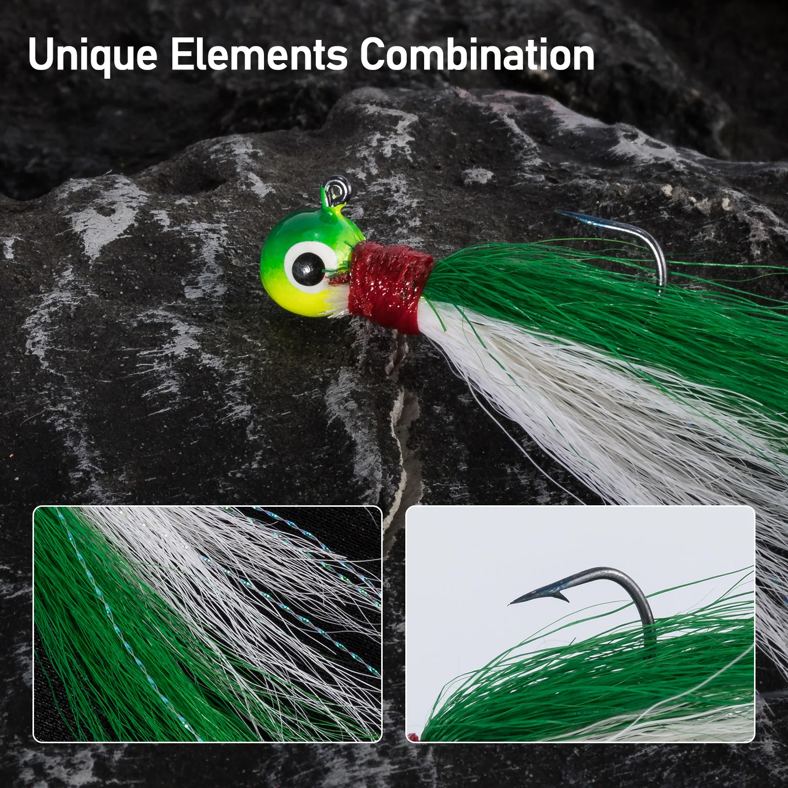 Lot De 20 Têtes De Gabarit Swimbait Avec œil - Chartreuse - Poids 1/8