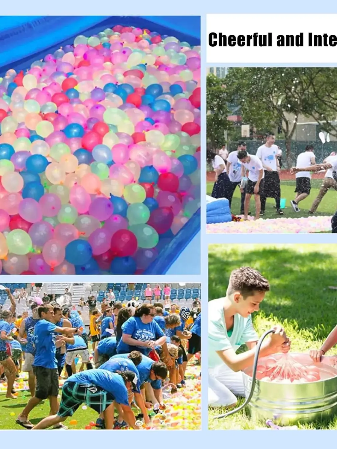 Water Balloons, Rapid-Filling Self-Sealing Water Balloons Colorful Balloons, Splash Water Balls Summer Fun Outdoor Toys 5