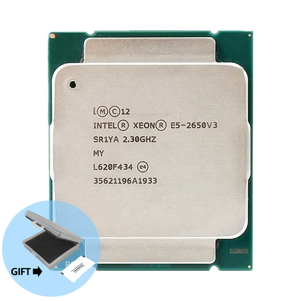 Processore Intel Xeon E5 2650 V3 Sr1Ya 2.3Ghz 10 Core 105W Socket Lga 2011-3 Cpu E5 2650 V3 Cpu