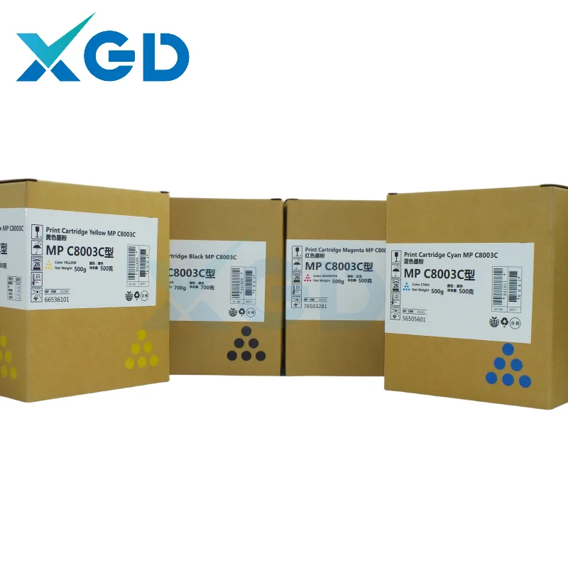 CMYK Toner Cartridge MPC 8003 For Ricoh MPC6503 MPC8003 MP C6503 C8003 Toner Powder Print Cartridge