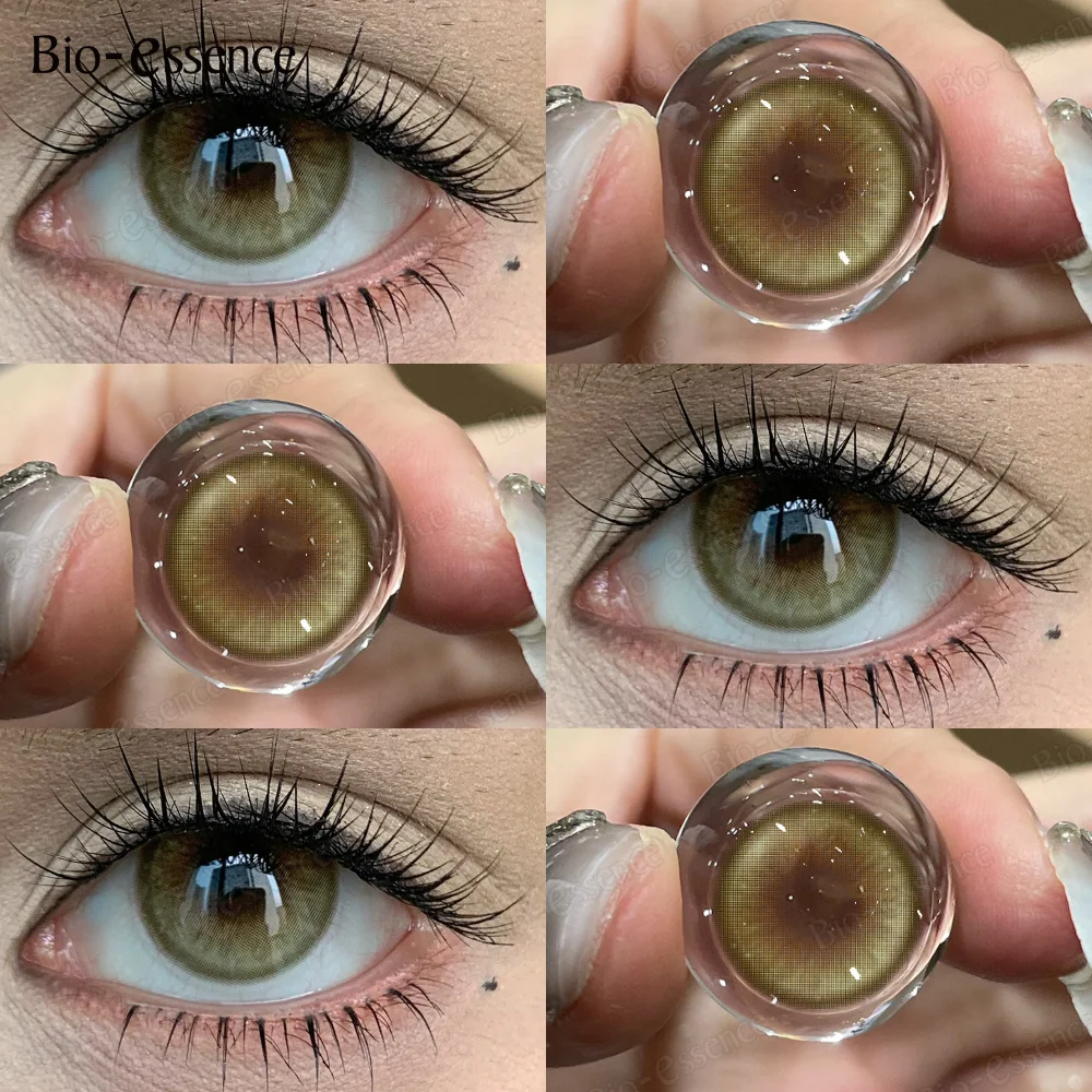 Bio-Essence Radiant Blue Contact Lenses - Enhance Your Natural Eye Color with Stunning Hues