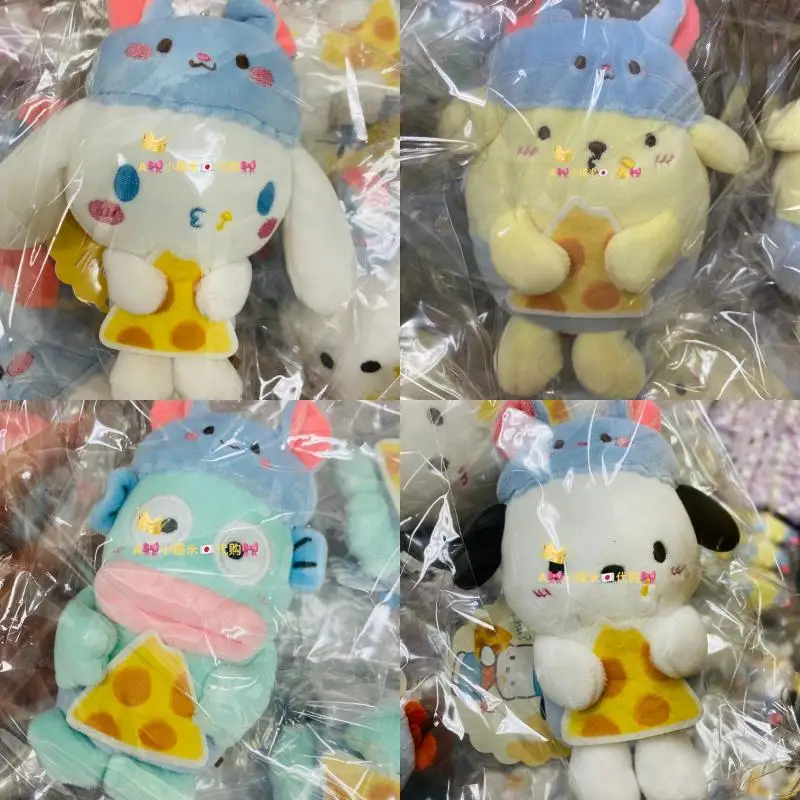

Sanrio, текстура в виде сыра, искусственная, пурпурная, почтовая, Hangyodon Cinnamoroll, брелок, сумка, очаровательная, кавайная, аниме, плюшевые игрушки