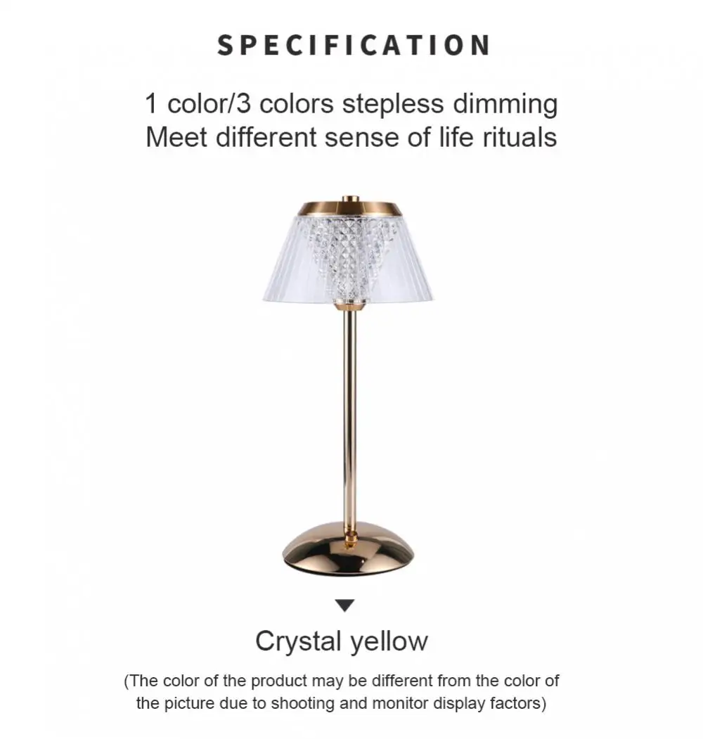 Lampe de Table en Cristal