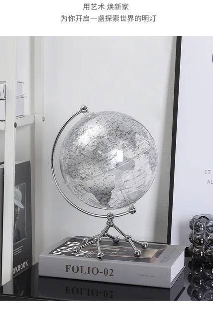 Creative Ins Wind Hd Transparent Globe Decoration Home Decoration Living  Room Office Study Desktop Decoration Home Accessories - Figurines &  Miniatures - AliExpress