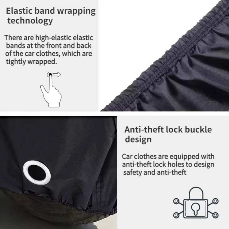 All-Season Wear-Resistant Waterproof Motorcycle & Scooter Cover with UV Protection